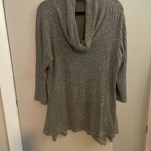 Gray Cowl Neck Women's Sweater